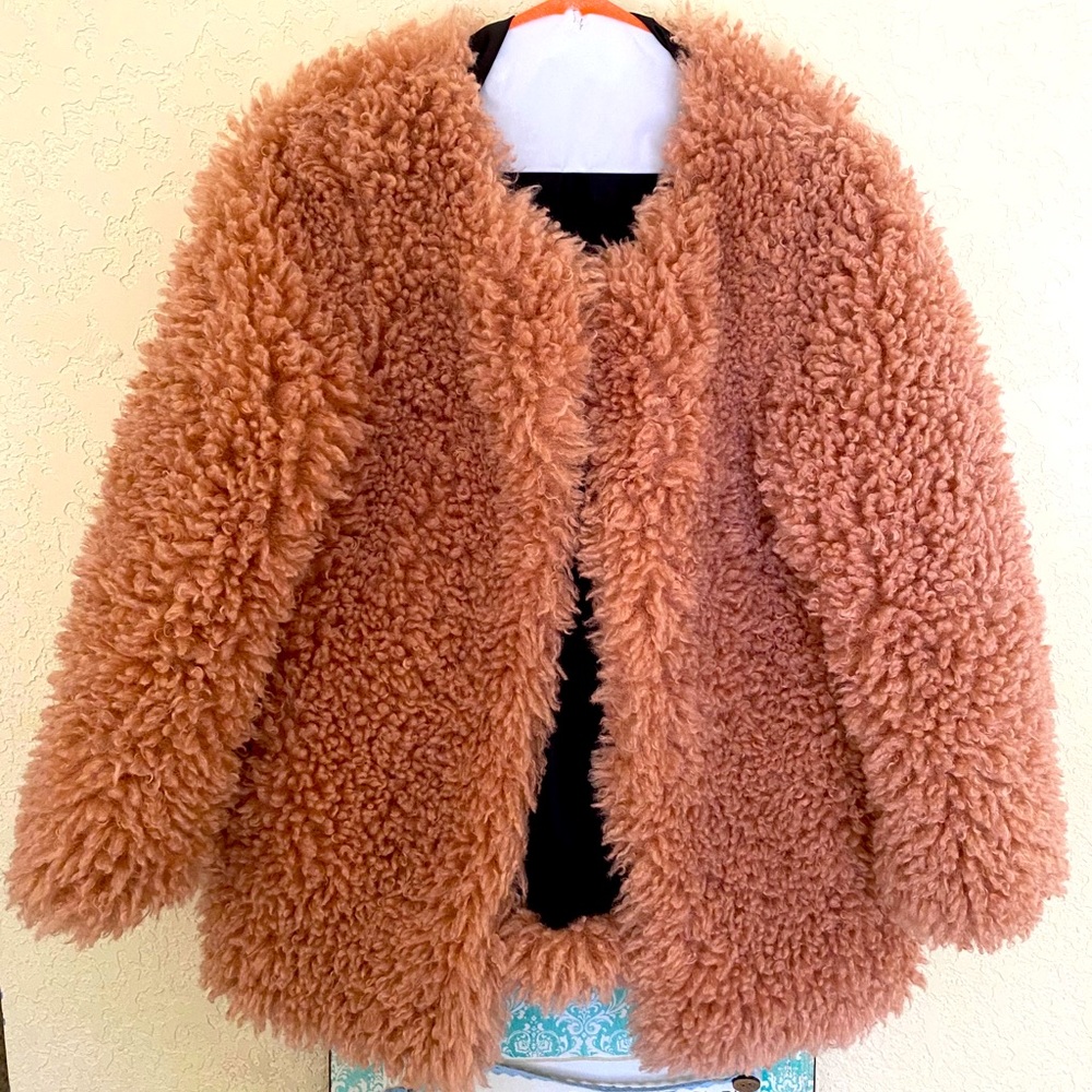 Faux fur coat